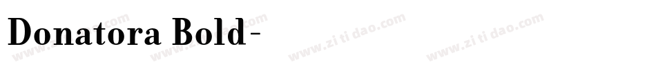 Donatora Bold字体转换